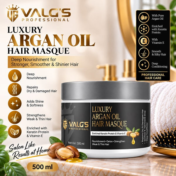 VALG'S Professional Luxury Argan Oil Hair Masque – Deep Nourishment & Repair