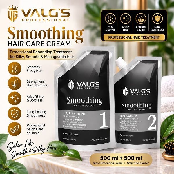 VALG'S Professional Smoothing Hair Care Cream – Rebonding Treatment Step 1 & Step 2