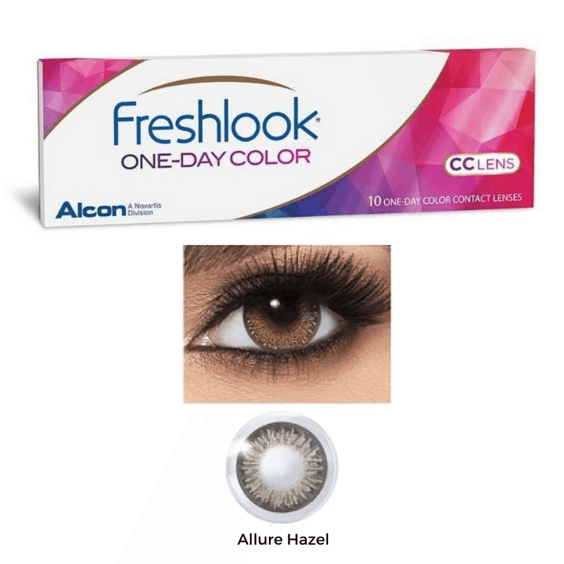 Freshlook (ALLURE HAZEL) - OneDay Color Contact Lens 10 Lens Box