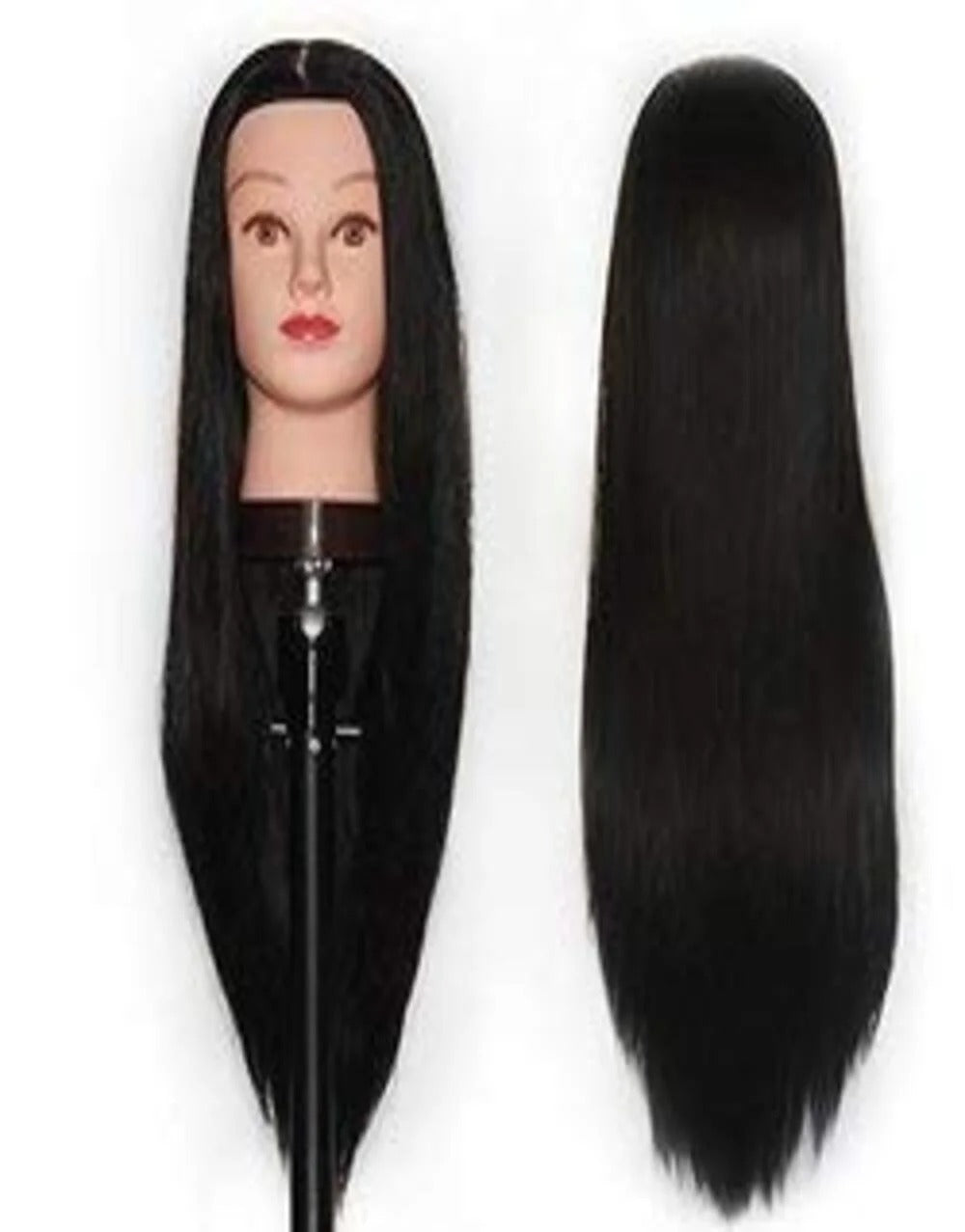 Professional Hair Cutting Practice Mannequin Head with Long Hair – Salon Training Dummy