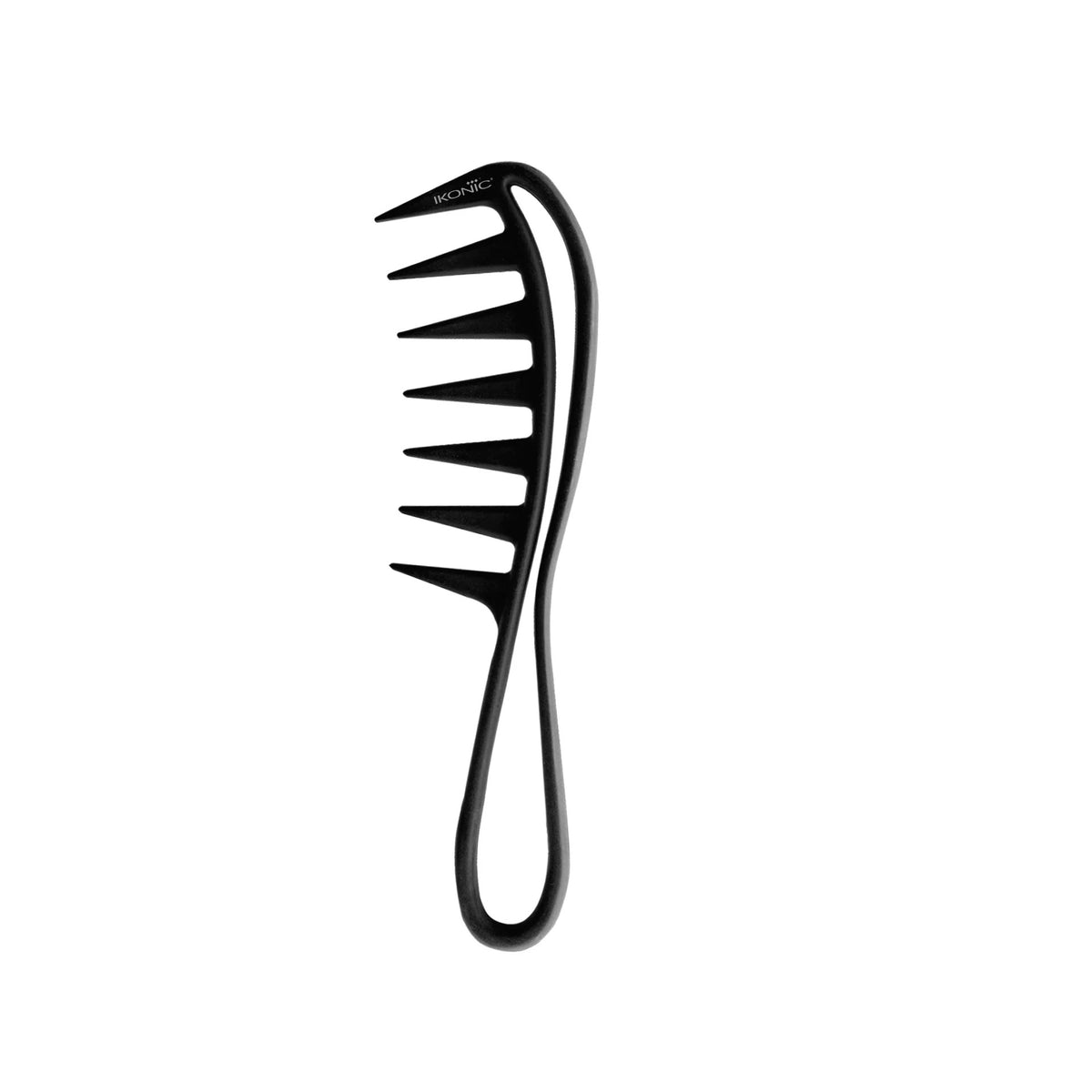 Ikonic Professional Carbon Fibre Comb with Wide Teeth, Anti-Static Technology & Heat Resistance up to 230°C