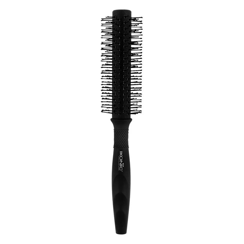 Ikonic Professional Ebony Carbon Fibre Roller Brush with Ionic & Anti-Static Technology
