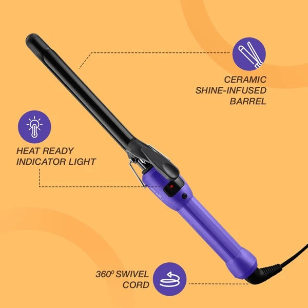 Ikonic Me Curl Me Up Hair Curler with Ceramic Barrel, 120°C–210°C Temperature Control