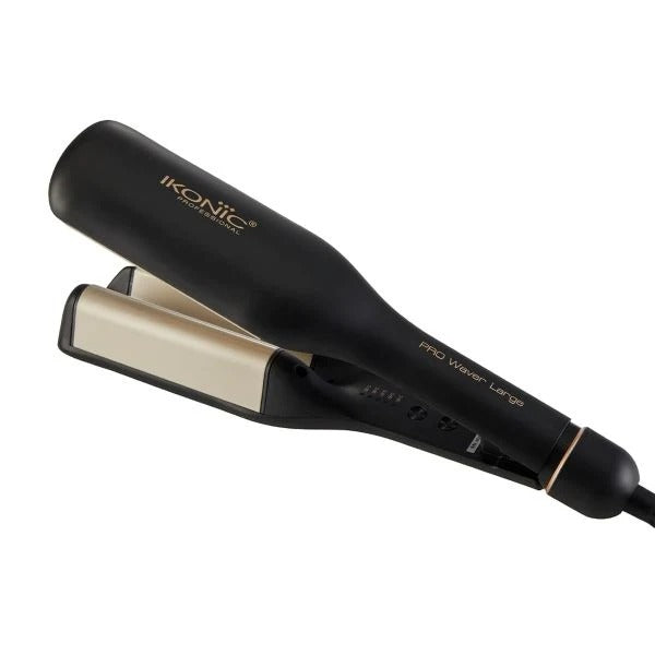Ikonic Professional Pro Waver Large Hair Styler with Ceramic-Coated S-Shaped Plates